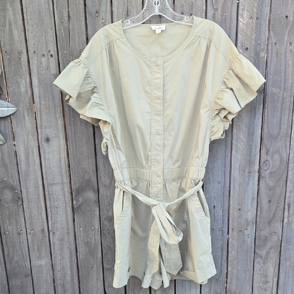 BiBi Flutter Sleeve Dress with Tie Front - Picture 1 of 6